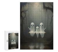 Jigsaw 300 PCS for Adults Ghostly Swing in Forest Jigsaw Puzzle Brain Teaser Game Difficult Hard Deal As Gifts for The Whole Family 300 PCS