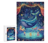 `jigsaw 300 PCS for Adults Magical Whales And Fairies Jigsaws for Adults Puzzle Stress Reliever Challenging To Complete Stress Reduction Gifts 300 PCS