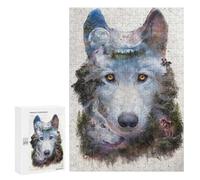 Jigsaw 300 PCS for Adults One Pack Under Moon Jigsaw Puzzle Brain Teaser Game Difficult Hard Deal As Gifts for The Whole Family 300 PCS