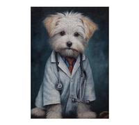 Jigsaw 300 PCS for Adults Puppy Doctor Puzzles for Adults Brain Teaser Game Perfect Decoration Help The Brain Exercise 300 PCS