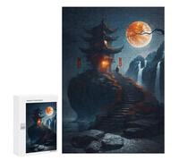 Jigsaw 300 PCS for Adults Stairs To The Moon Adult Jigsaw Puzzle Fun Games Analysis And Logic Unique Birthday And Gifts 300 PCS