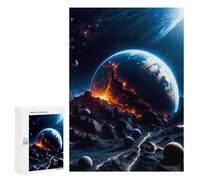 Jigsaw 300 PCS for Adults Terrestrial Collision Adult Jigsaw Puzzle Fun Games Analysis And Logic Unique Birthday And Gifts 300 PCS