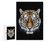 Jigsaw 300 PCS for Adults Wild Tiger Head Jigsaw Puzzle Brain Teaser Game Difficult Hard Deal As Gifts for The Whole Family 300 PCS