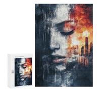Jigsaw 300 PCS for Teenagers Cityscape Abstract Artwork Puzzles for Teenagers Analysis And Logic Train Your Brain And Hands Unique Challenge Game 300 PCS