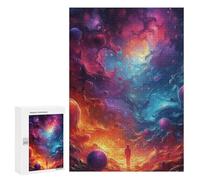 Jigsaw 300 PCS for Teenagers Cosmic Journey Exploring The Universe Puzzle For Teenagers Difficult Hard Fun Activities at Home Addictive Toys to Cultivate Patience 300 PCS