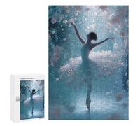 Jigsaw 300 PCS for Teenagers Enchanted Ballet Dance in Flowers -2 Puzzle For Teenagers Difficult Hard Fun Activities at Home Addictive Toys to Cultivate Patience 300 PCS