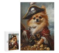 Jigsaw 300 PCS for Teenagers Pirate Dog Treasure Chest-88 Puzzles for Teenagers Improve Memory for Birthday, Chrismas Christmas Birthday Gifts 300 PCS