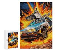 Jigsaw 300 PCS for Teenagers Time Machine Adventure Puzzle For Teenagers Enhance Memory Challenging To Complete Family Fun & Game Night 300 PCS