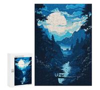 Jigsaw 300 PCS for Teenagerss Beautiful Night View Jigsaw for Adults Toy Wall Decor Presents for Women Unique Gifts for Birthday And Christmas 300 PCS