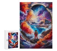 Jigsaw 300 PCS for Teenagerss Colorful Cloud Space Adult Jigsaw Hands-on Game Home Decoration Unique Gifts for Birthday And Christmas 300 PCS