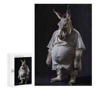 Jigsaw 300 PCS for Teenagerss Donkey Fat Jigsaw Puzzle Family Games Pattern Assembly Unique Gifts for Birthday And Christmas 300 PCS