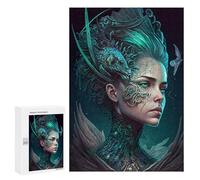 Jigsaw 300 PCS for Teenagerss Dragon Queen's Enchanted Portrait Adult Jigsaw Hands-on Game Home Decoration Unique Gifts for Birthday And Christmas 300 PCS