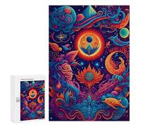 Jigsaw 300 PCS for Teenagerss Fantasy Celestial Garden Puzzles for Adults Relaxing Games Analysis And Logic Parent-child Interaction 300 PCS