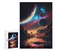 Jigsaw 300 PCS for Teenagerss Galactic Beauty Landscape Jigsaw for Adults Toy Wall Decor Presents for Women Unique Gifts for Birthday And Christmas 300 PCS