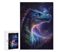 Jigsaw 300 PCS for Teenagerss Galactic Dinosaur Art Print-8 Puzzles for Teenagerss Analysis And Logic Parent-child Interaction Challenging Game Toys 300 PCS