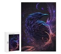 Jigsaw 300 PCS for Teenagerss Galaxy Raven Crow Bird Jigsaw Puzzle Family Games Pattern Assembly Unique Gifts for Birthday And Christmas 300 PCS