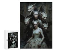 Jigsaw 300 PCS for Teenagerss Haunted Mansion Jigsaw for Adults Toy Wall Decor Presents for Women Unique Gifts for Birthday And Christmas 300 PCS