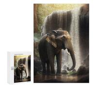 Jigsaw 300 PCS for Teenagerss Jungle Elephant Majesty -1 Puzzles for Adults Relax Games Staycation Kill Time for Is Ideal As A Gift 300 PCS