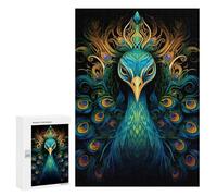 Jigsaw 300 PCS for Teenagerss Magical Peacock Artwork Puzzles for Adults Relaxing Games Analysis And Logic Parent-child Interaction 300 PCS
