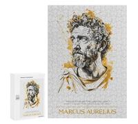 Jigsaw 300 PCS for Teenagerss Marcus Aurelius Adult Jigsaw Hands-on Game Home Decoration Unique Gifts for Birthday And Christmas 300 PCS