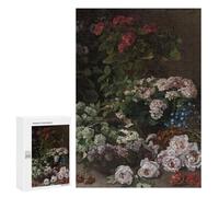Jigsaw 300 PCS for Teenagerss Monet Spring Flower Jigsaw for Adults Toy Wall Decor Presents for Women Unique Gifts for Birthday And Christmas 300 PCS