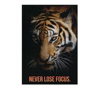 Jigsaw 300 PCS for Teenagerss Never Lose Focus Tiger Jigsaws for Adults Relaxing Games Stress Reliever Unique Gifts for Birthday And Christmas 300 PCS