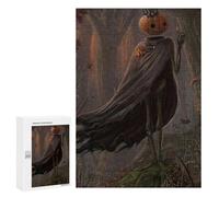 Jigsaw 300 PCS for Teenagerss Pumpkin Head in Forest Puzzles for Teenagerss Analysis And Logic Parent-child Interaction Challenging Game Toys 300 PCS