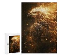 Jigsaw 300 PCS for Teenagerss Radiant Golden Eagle Puzzles for Adults Relax Games Staycation Kill Time for Is Ideal As A Gift 300 PCS