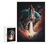 Jigsaw 300 PCS for Teenagerss Rocket Take Off Adult Jigsaw Hands-on Game Home Decoration Unique Gifts for Birthday And Christmas 300 PCS