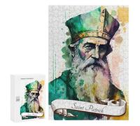 Jigsaw 300 PCS for Teenagerss Saint Patrick Christian Puzzles for Adults Relax Games Staycation Kill Time for Is Ideal As A Gift 300 PCS