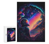 Jigsaw 300 PCS for Teenagerss The Last Astronaut Puzzles for Adults Relax Games Staycation Kill Time for Is Ideal As A Gift 300 PCS