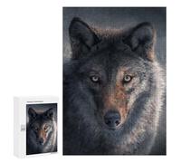 Jigsaw 300 PCS for Teenagerss Wolf's Gaze Wild Eyes -1 Jigsaw for Adults Toy Wall Decor Presents for Women Unique Gifts for Birthday And Christmas 300 PCS