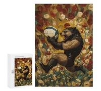 Jigsaw 300 PCS for Teenagerss Wolverine Rugby Player Jigsaw Puzzle Family Games Pattern Assembly Unique Gifts for Birthday And Christmas 300 PCS