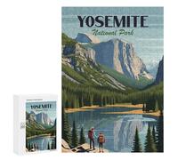 Jigsaw 300 PCS for Teenagerss Yosemite National Park Jigsaw Puzzle Family Games Pattern Assembly Unique Gifts for Birthday And Christmas 300 PCS