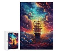 Jigsaw 300 PCS Galactic Voyage Adventure Puzzle For Teenagers Enhance Memory Train Your Brain And Hands Addictive Toys to Cultivate Patience 300 PCS