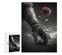 Jigsaw 300 PCS Gothic Armor Holding Rose Jigsaw Puzzles for Adults Improve Memory Challenging To Complete Christmas Birthday Gifts 300 PCS