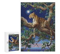 Jigsaw 300 PCS Leopard in Moonlit Tree-2 Puzzle For Teenagers Enhance Memory Train Your Brain And Hands Addictive Toys to Cultivate Patience 300 PCS