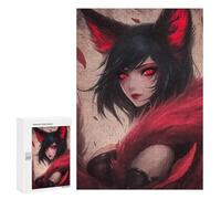 Jigsaw 300 PCS Red-Eyed Fox Fantasy Artwork Jigsaw Puzzles for Adults Improve Memory Challenging To Complete Christmas Birthday Gifts 300 PCS