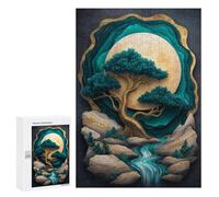 Jigsaw 300 PCS Serene Moonlit Forest Scene Puzzle For Teenagers Enhance Memory Train Your Brain And Hands Addictive Toys to Cultivate Patience 300 PCS