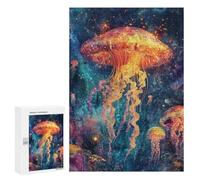 Jigsaw 300 PCS Underwater Jellyfish Paradise Jigsaw Puzzles for Teenagers Improve Memory Educational Challenge Gifts for Friends And Family 300 PCS