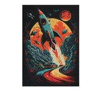 Jigsaw 38x26cm/1000pcs for Adults Rocket Road Adventure Teenagers Puzzles Anti-Stress Toys Difficult Challenge Help The Brain Exercise 38x26cm/1000pcs