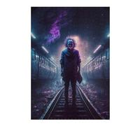 Jigsaw 38x26cm/1000pcs for Adults Train Tunnel Phantom Teenagers Puzzles Anti-Stress Toys Difficult Challenge Help The Brain Exercise 38x26cm/1000pcs