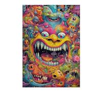 Jigsaw 38x26cm/1000pcs for Teenagerss Colorful Monster Mash-Up Jigsaw for Adults Brain Teaser Game Analysis And Logic for Is Ideal As A Gift 38x26cm/1000pcs