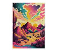 Jigsaw 38x26cm/1000pcs for Teenagerss Desert Sunset Dreamscape Jigsaw for Adults Brain Teaser Game Analysis And Logic for Is Ideal As A Gift 38x26cm/1000pcs