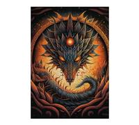 Jigsaw 38x26cm/1000pcs for Teenagerss Dragon's Fiery Majesty Jigsaw for Adults Brain Teaser Game Analysis And Logic for Is Ideal As A Gift 38x26cm/1000pcs