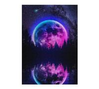 Jigsaw 38x26cm/1000pcs for Teenagerss Galactic Reflections in Forest Adult Puzzles Relax Games Home Decoration Unique Gifts for Birthday And Christmas 38x26cm/1000pcs