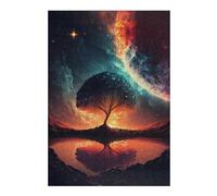 Jigsaw 38x26cm/1000pcs for Teenagerss Galactic Tree Reflection -1 Teenagers Puzzles Relax Games But Fun And Humorous Difficult And Challenge 38x26cm/1000pcs