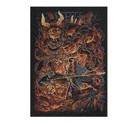 Jigsaw 38x26cm/1000pcs for Teenagerss Giant Red Demon Jigsaw Relax Games Difficult Challenge Unique Gifts for Birthday And Christmas 38x26cm/1000pcs