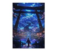 Jigsaw 38x26cm/1000pcs for Teenagerss Japanese Tree of Life Jigsaw Relax Games Difficult Challenge Unique Gifts for Birthday And Christmas 38x26cm/1000pcs