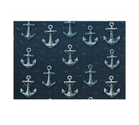 Jigsaw 38x26cm/1000pcs for Teenagerss Nautical Anchor Pattern Design-1 Puzzles for Adults Relaxing Games Analysis And Logic Parent-child Interaction 38x26cm/1000pcs